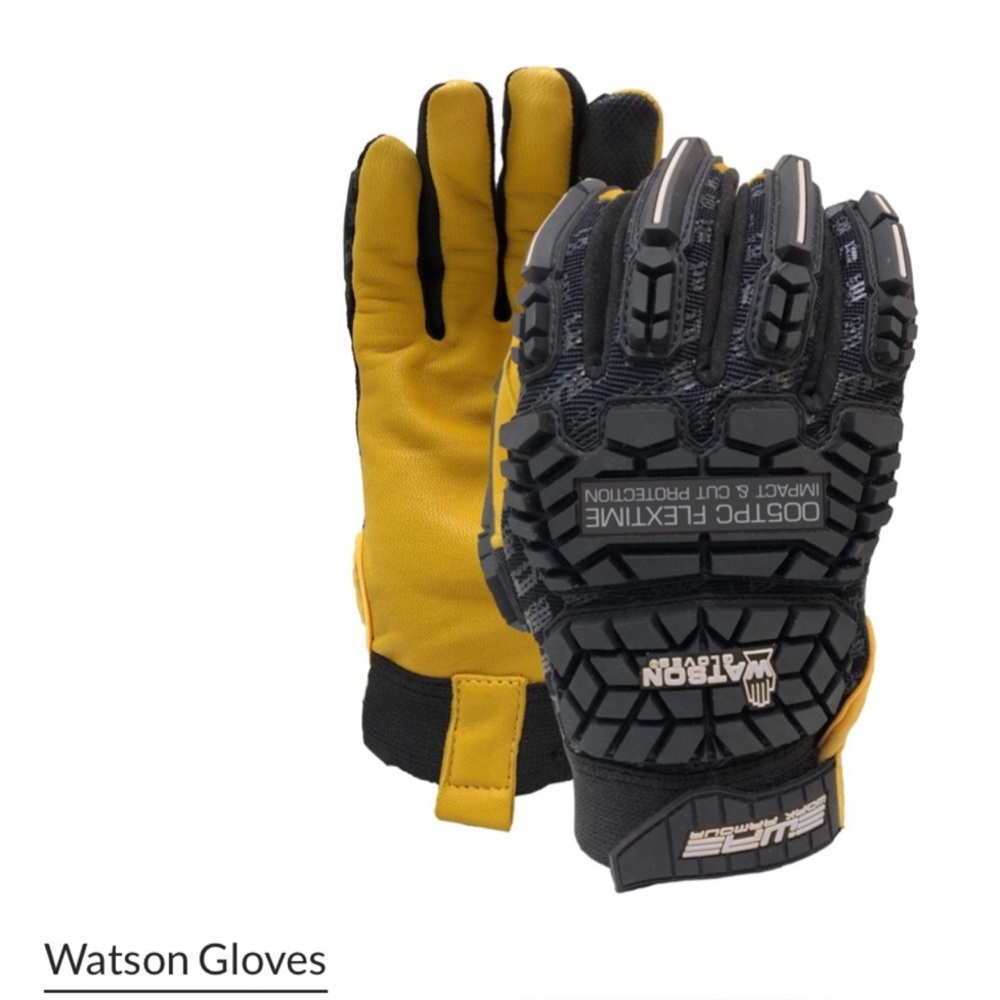 Watson Work Armour FlexTime Gloves - Black and Yellow